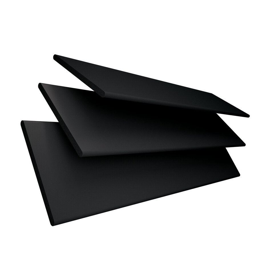 image 1 of 110cm Onyx Smooth Finish Faux Wood Venetian Blinds with Strings  (120cm Drop) | Black | Black