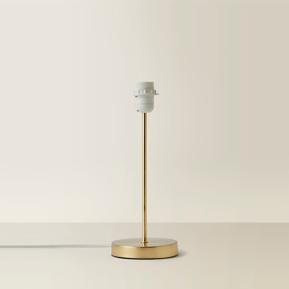 image 1 of ValueLights Charlie Brushed Gold Table Lamp Base Only | Gold