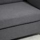 image 8 of HOMCOM Double Seat Sofa Linen Upholstery Loveseat Couch w/ Armrests, Dark Grey