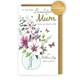 image 3 of Beautiful Mum Butterfly Blooms! Mother's Day Hand-Finished Card