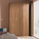 image 2 of Honshu Tall Triple Wardrobe in Carini Walnut (Ready Assembled) | Brown | Carini Walnut