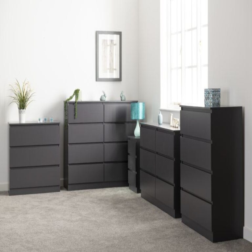 image 1 of Malvern 4 Drawer Chest Grey