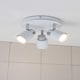 image 3 of ValueLights Benton White IP44 Round Adjustable Ceiling Light | White