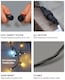 image 5 of Icicle lights Black Rubber 10cm space 60/40/20 Drop 10% 2M