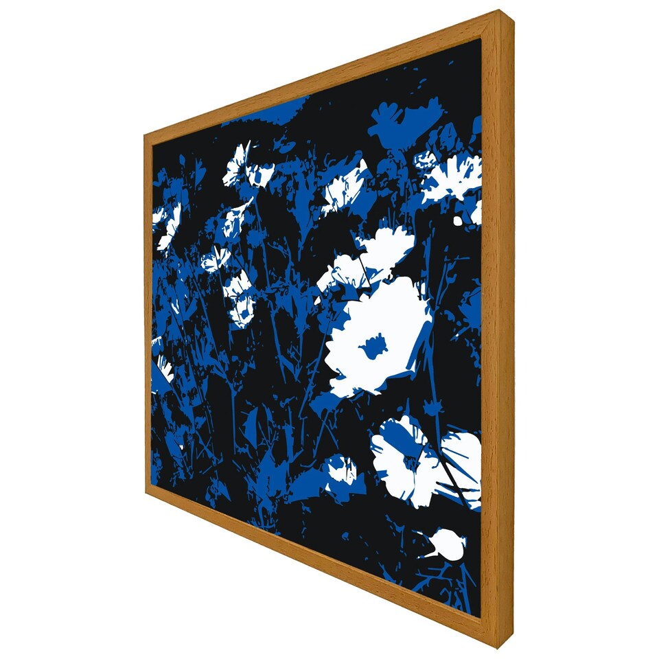 image 1 of Field of flowers (Picutre Frame) White | XL
