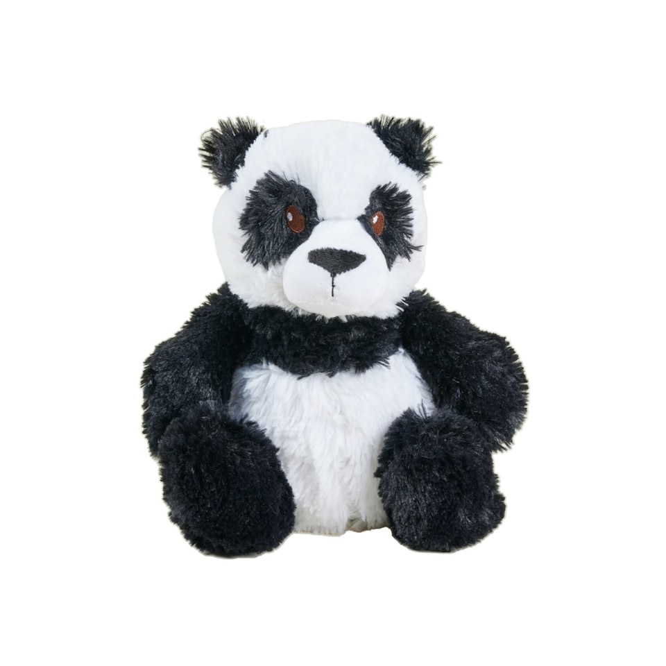 image 1 of Warmies Plush Panda Microwavable Weighted Teddy with French Lavender Scent, Hot or Cold for Cool Relaxation and Warm Relief