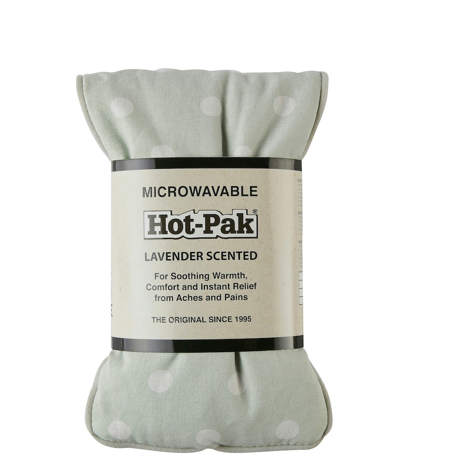 image 1 of Warmies Hot-Pak Sage Dots Microwavable Weighted Headpack