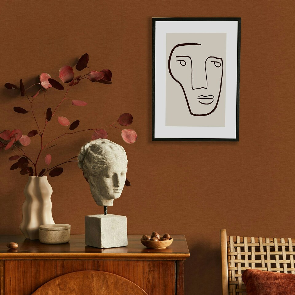 image 1 of Superfresco Easy Amour Terra Wallpaper Orange | Orange