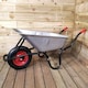 image 6 of 90 Litre 150kg Capacity Heavy Duty Galvanised Samuel Alexander Metal Garden Wheelbarrow with Pneumatic Tyre