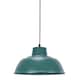 image 1 of ValueLights Morris Teal Metal Drop Hanging Pendant Ceiling Light | Blue