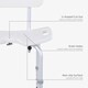 image 3 of HOMCOM Adjustable Aluminum Shower Bath Stool Spa Chair w/ Non-Slip Feet, Handle