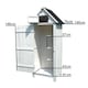 image 7 of JSH Bideford Tall 180cm Wooden Garden Storage Shed Unit with Pitched Roof - White