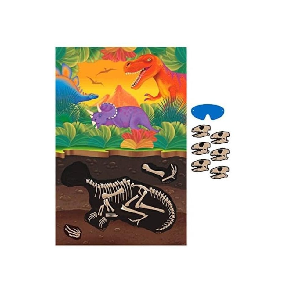Amscan Prehistoric Party Party Game - Multicoloured - One Size