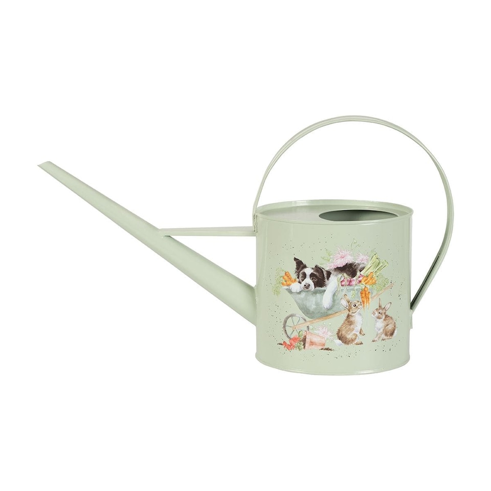image 1 of Sleeping On The Job Border Collie Watering Can