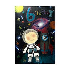 Age 6 Male Juvenile Birthday Card