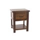 image 3 of Boston, 1 Drawer Bedside Cabinet Brown