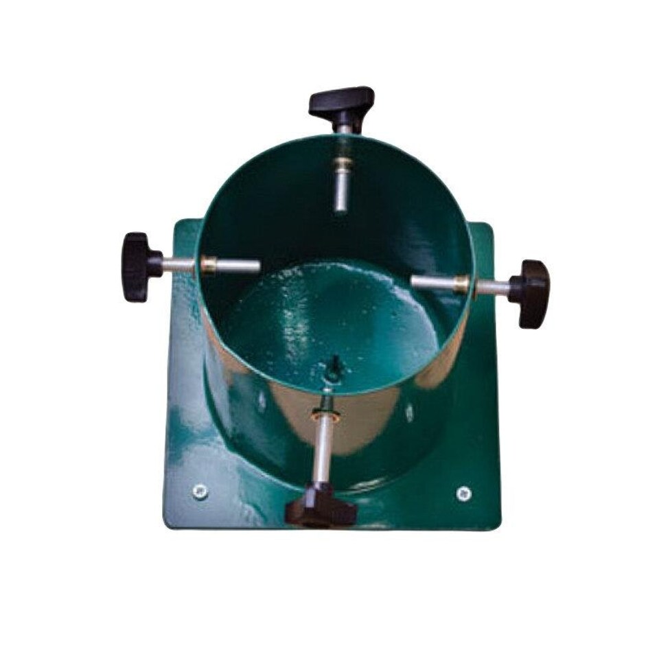image 1 of Holly International Barrel Insert Green Metal Christmas Tree Stand for Trees up to 7ft