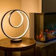 image 2 of ValueLights Infinity Black Loop Integrated LED Table Lamp