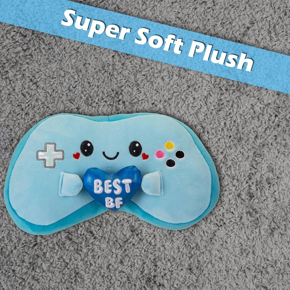 image 1 of Controller Soft Toy Cute Plushie Huggable Cuddly Stuffed Toy Gift 20cm Blue