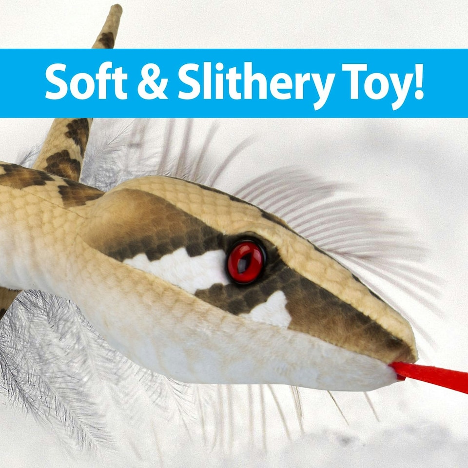 image 1 of Brown Snake 180cm Plush Lifelike Printed Toy - Natural World Collection
