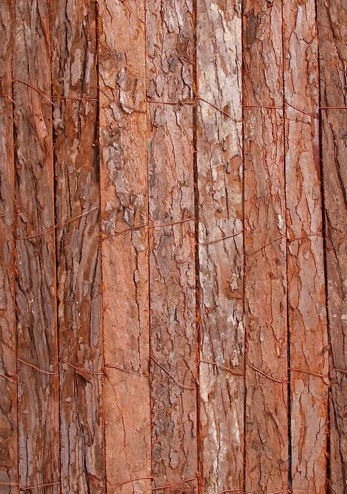 image 1 of Primrose Natural Bark Screening Garden Fence Privacy Roll Sun Protection 4m x 1m | Brown | Brown