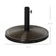 image 7 of Outsunny 13kg Cement Parasol Base Stand Fits 35mm/38mm/48mm Poles, Black