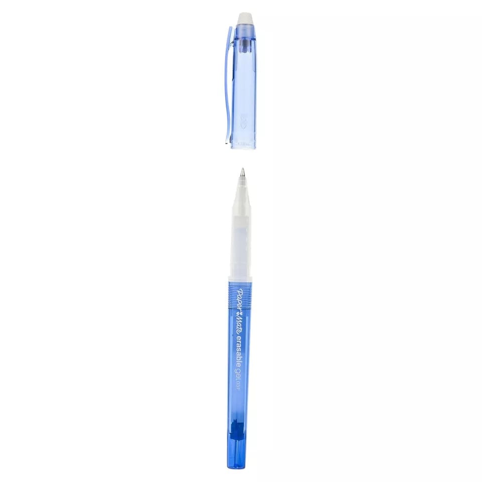 image 1 of Paper Mate Gel Pens - 0.5mm Erasable Ink | Blue | 12