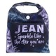 image 1 of History & Heraldry Personalised Sparkle Reusable Foldable Shopper Bag - Jean Multi