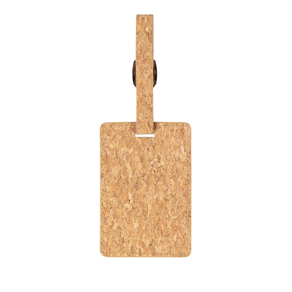 image 1 of MidOcean Coco Cork Luggage Tag - Beige - One Size Brown