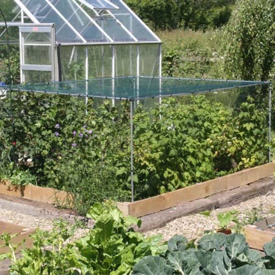 image 1 of Marshalls Garden 4 x 4 ft Vegetable Cage Starter Kit Aluminium Frame & Pest Netting