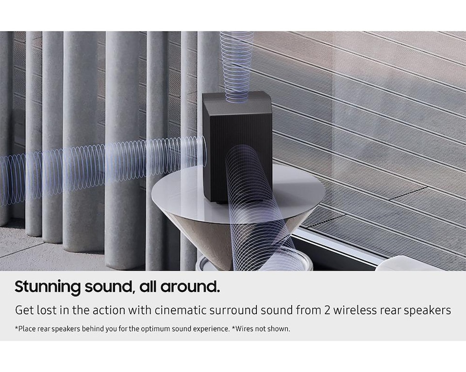 image 1 of Samsung Q930F 9.1.4ch Q-Series Soundbar with Subwoofer & Rear Speakers, Dolby Atmos, Amazon Alexa, Apple AirPlay (2025)