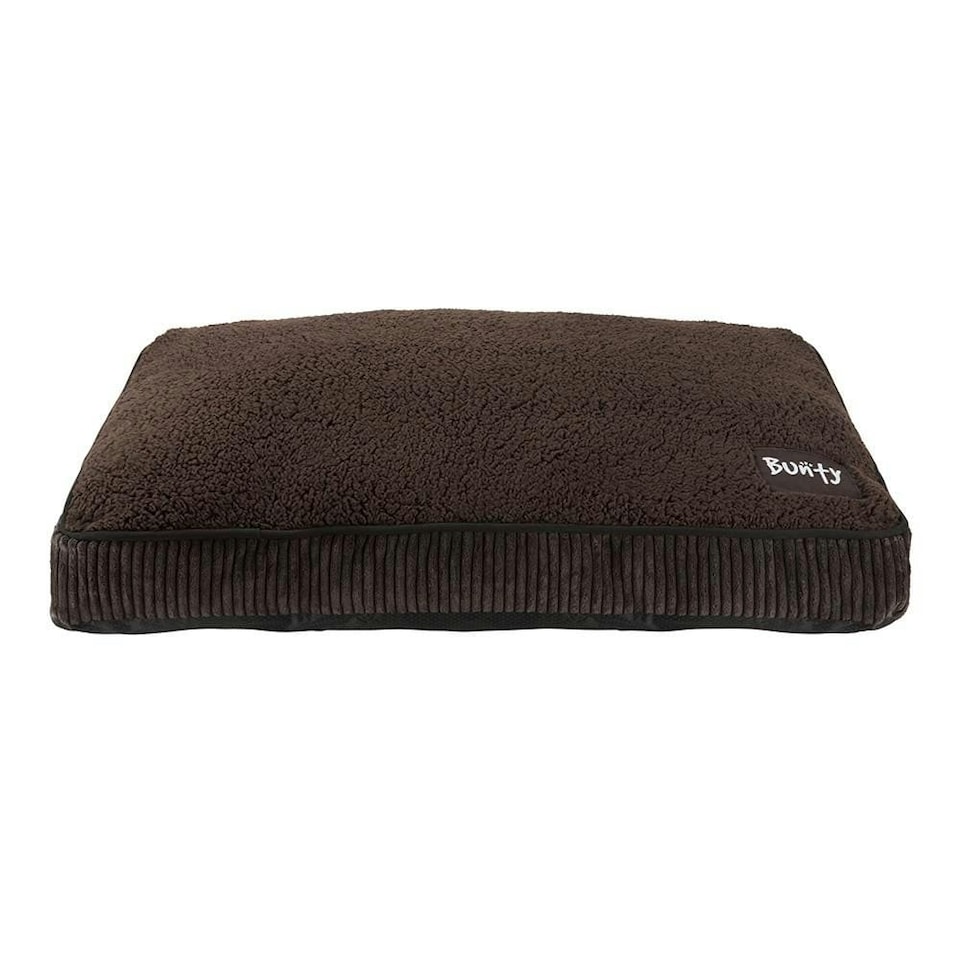 image 1 of Brown Dog Bed - Small To XL Sizes - Fleece - Bunty Snooze Brown | L
