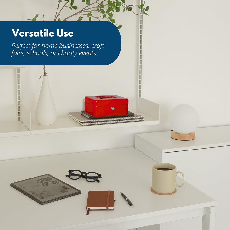image 1 of Marco Paul 4.5'' Cash Box - Red