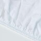 image 4 of Homescapes White Linen Fitted Sheet, Single