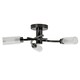 image 2 of ValueLights Claudia 3 Way Black Ceiling Bar Light