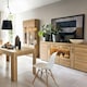 image 4 of Cortina 4 Door Wide Glazed Sideboard in Grandson Oak