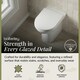 image 2 of Comfort Height Back To Wall Toilet Pan   - 440mm x 370mm x 530mm