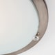image 4 of ValueLights Cymbal Round Flush Silver Ceiling Light