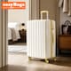 image 2 of Fergana 28 Inch Cabin Carry On Polycarbonate Hard Shell Suitcase Lightweight Spinner Luggage TSA Lock White