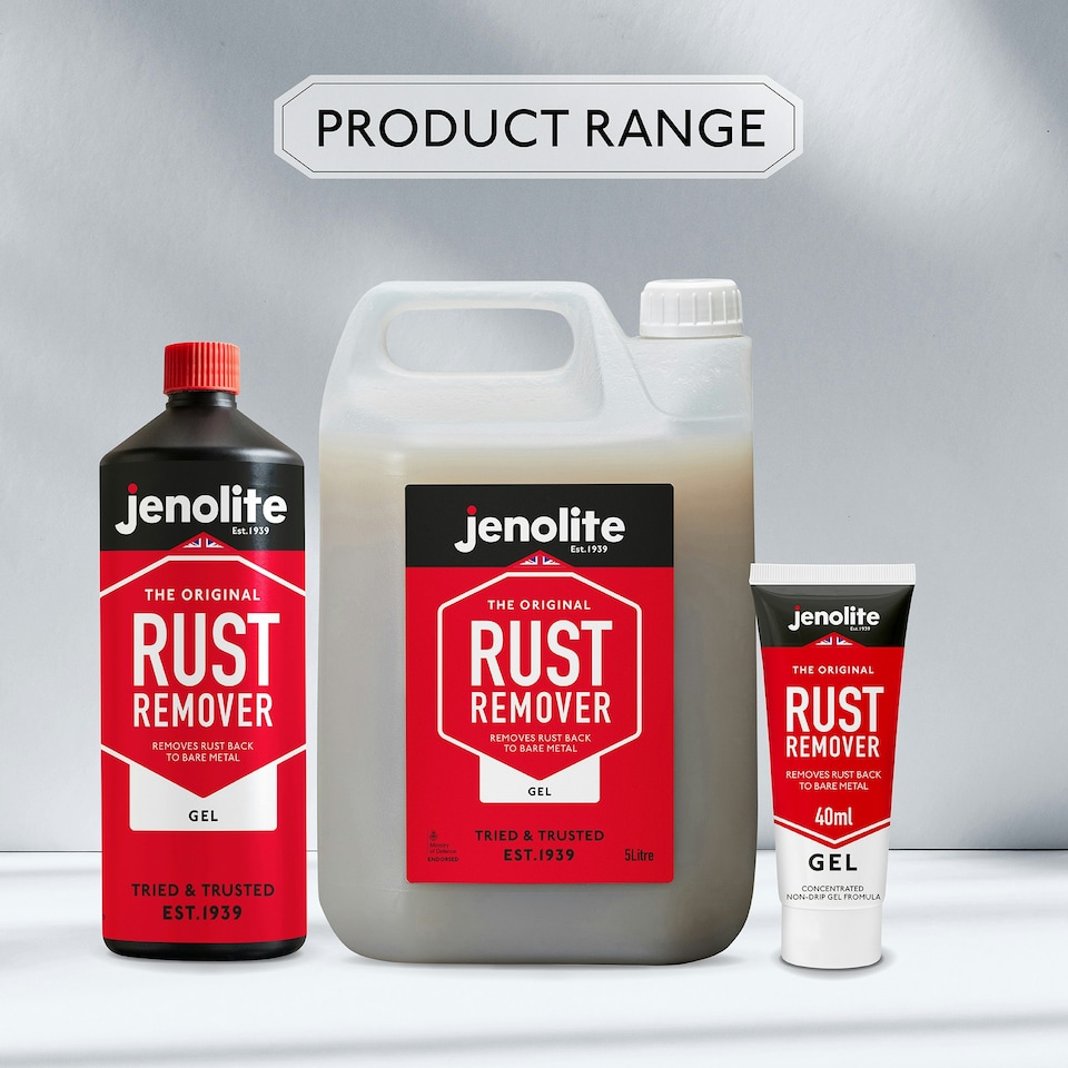 image 1 of Jenolite Back 2 Bare Metal Concentrated Rust Remover Gel - 1l