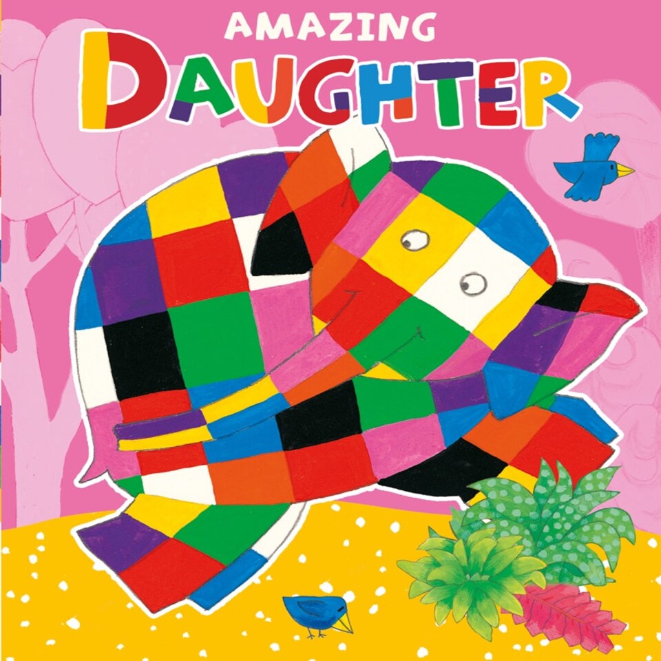 image 1 of Elmer The Patchwork Elephant 'Daughter' Birthday Card