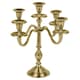 image 4 of 5 Arm Metal Candle Holder Stand Vintage Candelabra Centrepiece Home Decor 30cm | Gold | Gold | 1