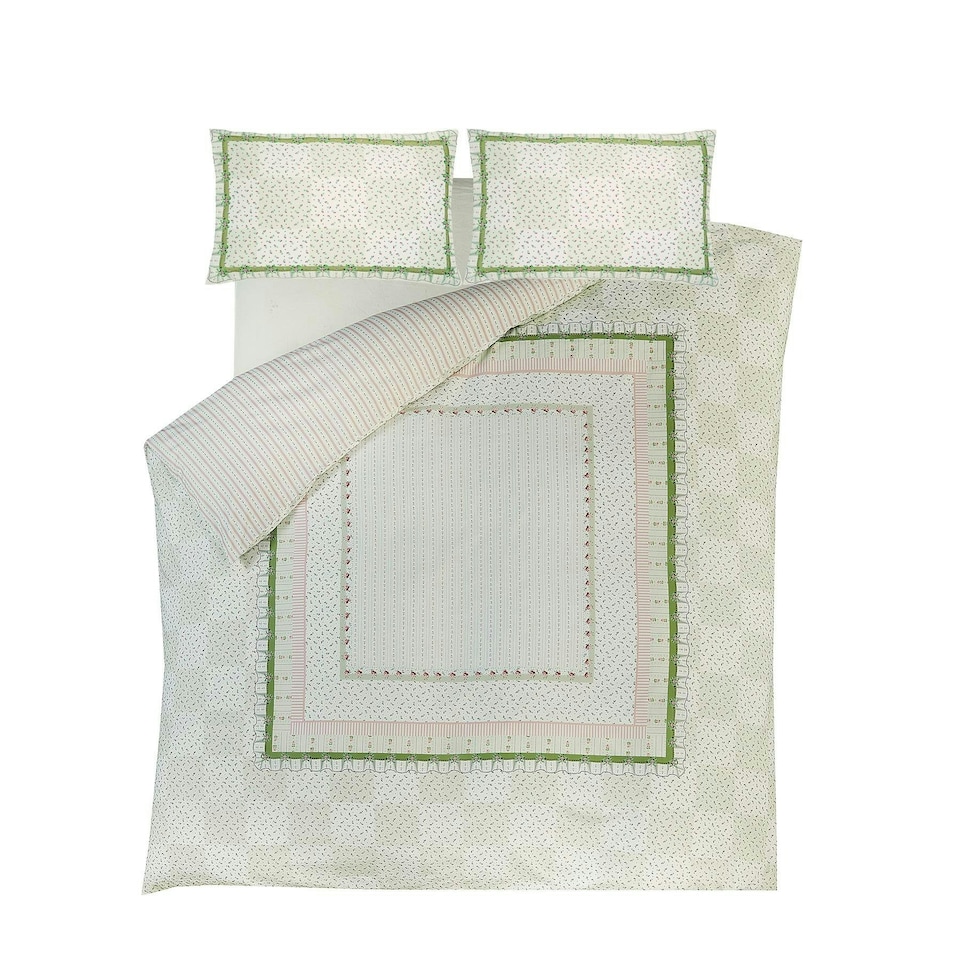 image 1 of Cath Kidston Archive Book Pistachio Duvet Cover Set Green | Super King