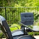 image 6 of Hectare 6 Seater Outdoor Furniture Rectangular Glass Table with Parasol Navy