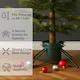 image 4 of Neo Christmas Tree Stand for Real Trees up to 8ft Extra Large Heavy Duty Metal Base | Green | Green
