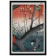 image 1 of Black Wooden Framed Hiroshige (Plum Orchard near Kameido Shrine) Maxi Poster
