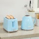 image 2 of HOMCOM Kettle and Toaster Set 1.7L Kettle & 2 Slice Toaster Set, Light Blue | Blue