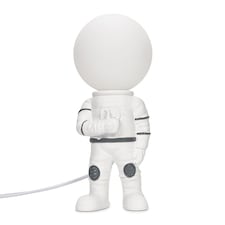ValueLights Tom Childrens Painted White Table Lamp