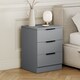 image 7 of Vida Designs Trega 3 Drawer Bedside Chest Bedroom Storage Unit, (H) 50cm x (W) 39cm x (D) 28cm, Grey, Set of 2