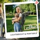 image 4 of PawHut Lightweight Foldable Dog Stroller for Mini Dogs | Green | 76L x 44W x 103H cm